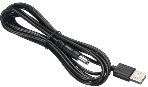 TA-VIGOR USB to DC Power Cable 5.5mm x 2.1mm, 2M 5V USB Cable for Mini Fan Camera Speaker Tablet LED Light, USB to DC Adapter for Power Supply Devices