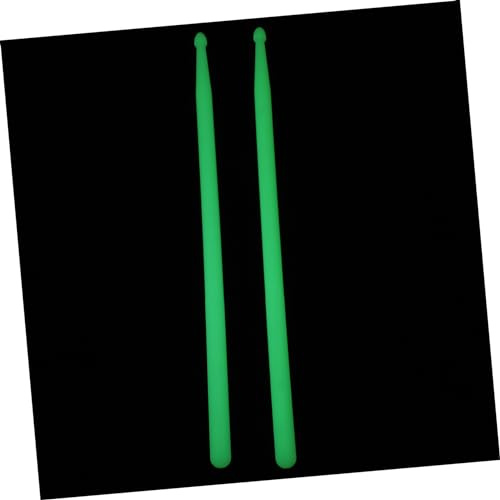 FRCOLOR 2stücke Leuchtende Walnussholz-schlagzeugstöcke mit Fluoreszierendem Effekt für Abend Auftritte Leicht zu Aktivieren und Tragbar