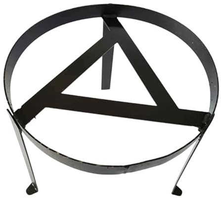 Campfire Cooking Stand - Durable Steel Tripod Grill para fuego al aire libre, equipos portátiles plegables con cadena de colgación, equipo de campamento para senderismo, picnic, barbacoa, trekking,