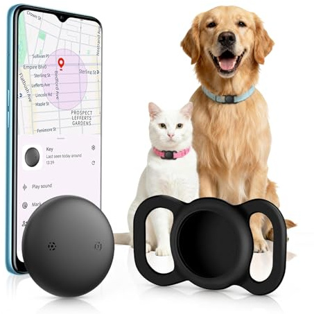 NozlaID Hunde Tracker Android - Mini SmartTag Hundetracker Ohne ABO - Kompatibel mit Google Find Hub (nur Android) - Hunde Tracking mit Silikon Schutz Hülle (1 Pack)