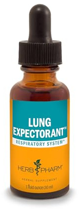 Herb Pharm Lung Expectorant™ with OSHA & Elecampane Liquid Herbal Extracts: Traditionally Used to Support Lung Health, OSHA Root Respiratory Immune Response, Includes ~3 Week Supply