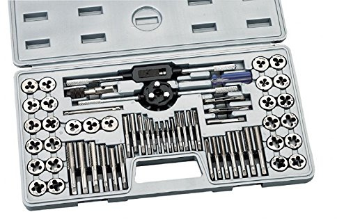 Set 60 Stück Gewindebohrer und Gewindeschneider aus legiertem Stahl Fervi M101