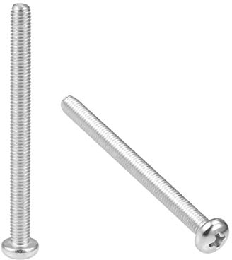 sourcing map m5 x 60 mm tornillos de máquina phillips cruz pan cabeza tornillos tornillos sujetadores 10 unids