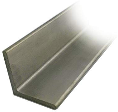 Profilés en L (cornière) en inox 316 L - section 80 x 80 x 8 mm - Longueur 2 mètres