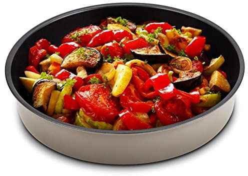 NAVA Tortenform Kuchenform Backblech rund DUBOKO 32 cm für Torten Pizzas Biskuitboden