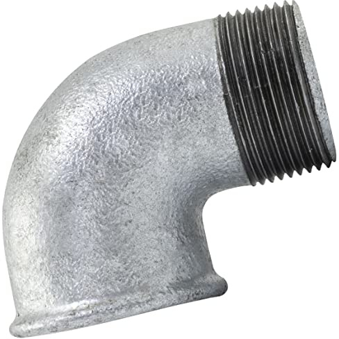 AERZETIX - C65052 - Winkelstück aus gusseisen 1 1/4'' mit außengewinde und innengewinde 90° - rohranschluss mit gewinde zum aufschrauben - verzinkte ausführung - sanitär installationen