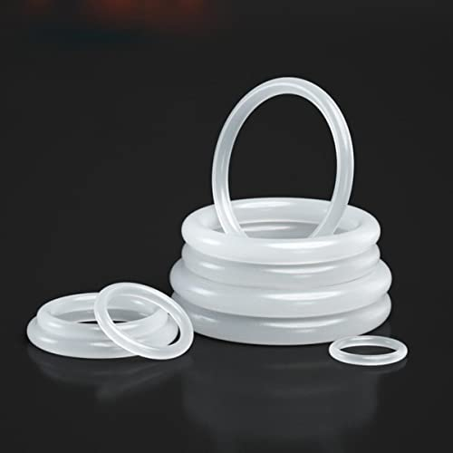 O-Ring weiß CS 3,1 mm DE 10~150 mm O-Ring Dichtung Weiß Silikon O-Ring Dichtung Hochtemperaturdichtung für Silikonring OD 14mm (10 Stück),White,3.1mm