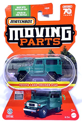 Matchbox – Bewegliche Teile – 2023 – Toyota Land Cruiser FJ40–8/54–70 Jahre – Mint/NrMint – Schiffe in Luftpolsterfolie verpackt in einer Box mit Füllung