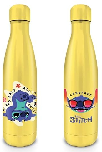 Bouteille Dorée Métallique Stitch Disney