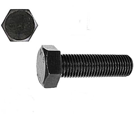 Sechskantschrauben DIN 933 Schwarz Edelstahl M4 M5 M6 M8 M10 SCHWARZE Schrauben (10, 6 x 30)