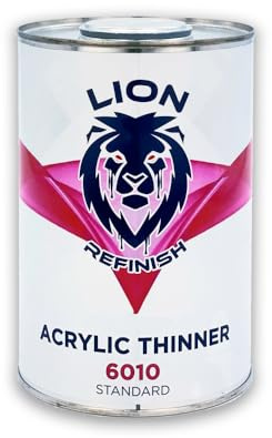 Diluente Acrilico per Fondi Smalti e Trasparente per Auto & Moto 1L Liom Refinish Acrilyc Thinner 6010