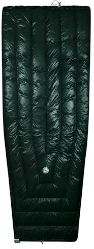 WIND HARD Tiny PRO Series 10D Lightweight 800FP Wearable Down Sleeping Bag Quilt for Backpacking Camping Adult Outdoor Travel Sleeping Bag (Green)