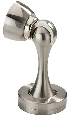 Türstopper, Bodentürstopper for Sockelleisten, an der Wand montierter Metalltürverschluss, Schrauben for Türhalter zur Wand- oder Bodenmontage, Tür offen halten, magnetischer Türverschluss (Farbe: Gol