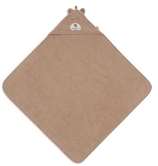 Jollein 534-514-68057 Kapuzenhandtuch Frottee Gepard -Jungle Jambo braun (75x75 cm)