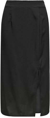 ONLY Onlnova Life Vis Lamar Slit - Gonna da Donna, Nero, S