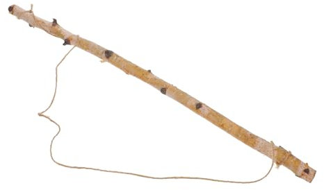MAGICLULU Hängende Holzstange Dekoration Wandbehang Ornament Bauernhaus Holzstange Anhänger Rustikale Wandkunst Stange Boho Stil Wanddeko