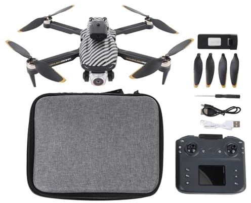 Cuifati GPS -Drohne mit Kamera, HD -Dual -Kamera -Drohnen für Erwachsene mit LCD -Bildschirmfernbedienung, WLAN 5G -Getriebe FPV Quadcopter mit Integriertem Licht und (Einzelne Batterie)
