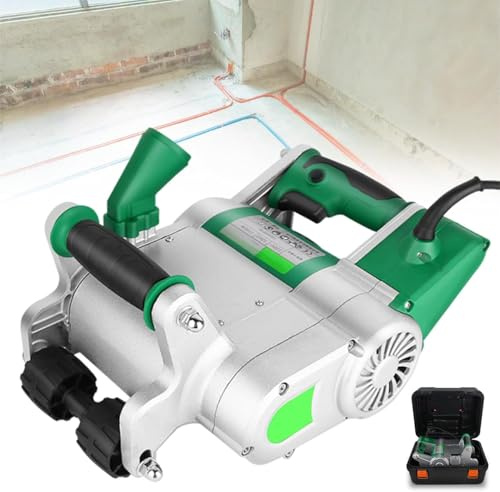 Electric Wall Chaser Groove Cutter 1100W, 1600r/min, 220V, Adjustable Cutting Depth 0-40mm, Ideal for Plumbers and Electricians