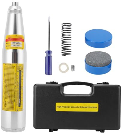Oreilet Beton Rebound Tester, 10-70 MPA 1450-10150psi Verbessertes Betonhammer, Professionelle Mechanische Festigkeitsressiliometer-Testmesser für Gebäude Wandstraße Brücke