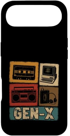 Gen X Cassette Boombox 80s Nostalgia Case for iPhone Air