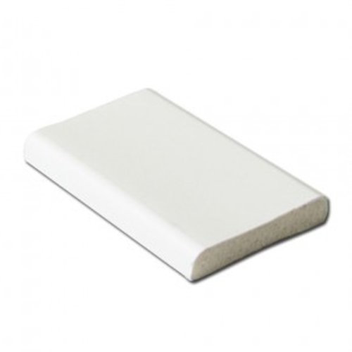 Window and Door Architrave Plastic Trim D Section White 28mm - 5 Metre