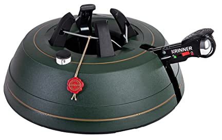 KRINNER® Ultra Grip L Christbaumständer Weihnachtsbaumständer inkl. Einseiltechnik Fußpedal mit Sicherungsglocke und 3,7 Liter Wassertank für Baumhöhe bis 2,7m MADE IN GERMANY 94235