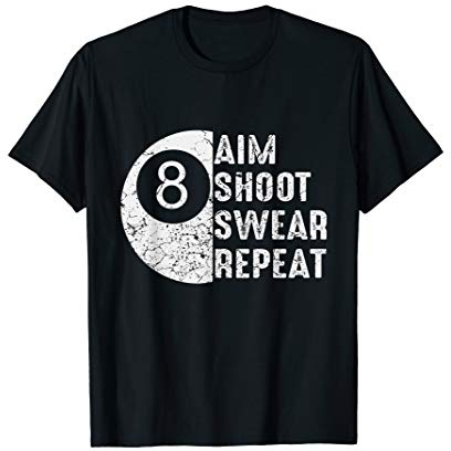 Retro Billard Retro Billiard Spieler Snooker Pool Geschenk T-Shirt