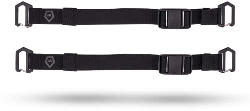 WANDRD Premium Accessory Straps: Durable 1 Straps w/Magnetic Buckle, Metal Gatekeepers & Reflective Logo (2-Pack)