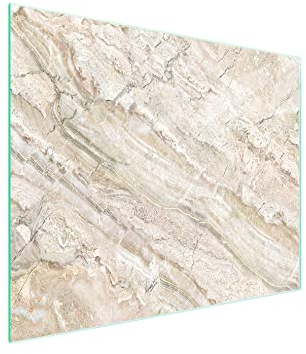 DarHaus Tabla de Cortar de Cristal, 52 x 30 cm, Mármol