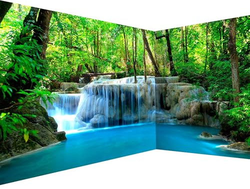 murando - Carta da Parati Adesiva Moderna, D'Angolo Cascata, 539x250 cm | Fotomurale Autoadesiva, Pellicola Murales, Decorazione da Muro XXL, Carte da Parati Moderne, Natura, Produzione Europea