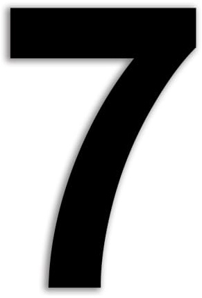nanlyiau Numeri civici Nero matt numero civico acciaio inox adesivo 5in7 | Altezza 12,5cm Per porta Cassetta postale Esterno Resistente alla corrosione Acciaio inox 304