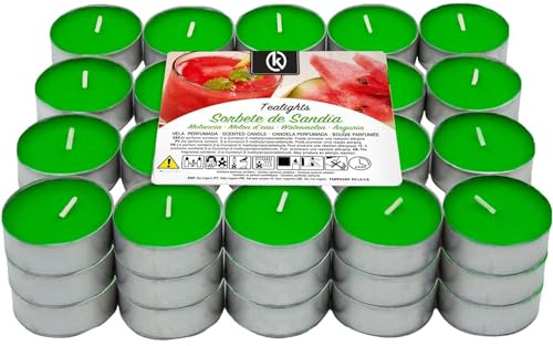 KROWN - Velas de Té Perfumadas, Velas Decorativas Aromáticas (Sandía, 20 Velas)