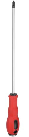 sourcing map Tournevis passe-partout PH3 x 300 mm S2 en acier S2 Tournevis cruciformes magnétiques à couple élevé avec capuchon de frappe pour fixer, buriner et desserrer