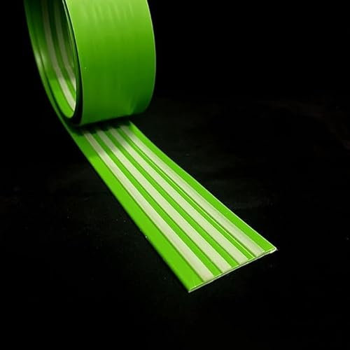 IBOWZ Profilo per Bordi Scale Profilo per gradini in PVC Autoadesivo, Protezione per Angoli e Bordi, per gradini Esterni o Interni, Verde