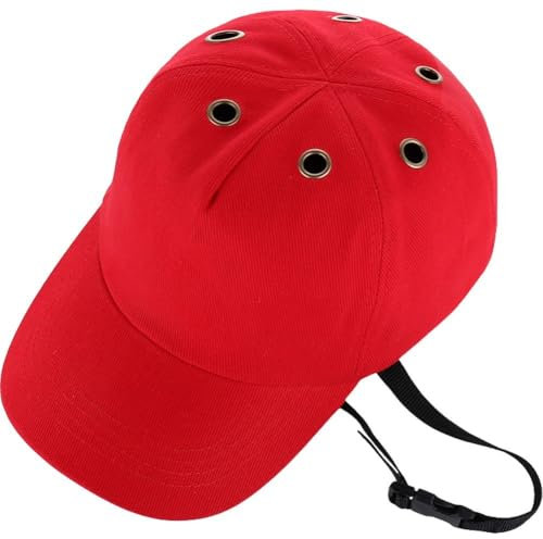 Haowul Casco di Sicurezza, Elmetto Stile Cappello Baseball, Berretto Interno in ABS Berretto Baseball Elmetto di Sicurezza sul Lavoro, Protezione della Testa Leggera Berretto Sportivo All'aperto per