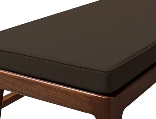 VEAI Outdoor Bankkissen Bankauflage Stuhlkissen 150cm/120cm/100cm/80cm/200cmX40/50CM,Rutschfestes Bank Sitzkissen für Gartenbank, Terrasse, Esstisch, Bank, Drinnen(Brown,150x35x5cm)