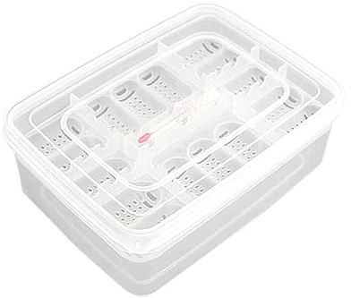 Reptilien-Inkubatorbox, Reptilienei-Inkubatorbox, 16 Gitter Transparent Reptilieninkubator - Inkubationsbox, Brutkasten Geckohageidechsen, Löwenmähne