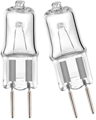 JZLBBC Halogen Clear Bulbs GY6.35 220V 35W Halogen Light Bulb G6.35 50W 75W 100W 150W 250W JC Type Clear Glass Lens Lamp Warm White 5PCS 10W