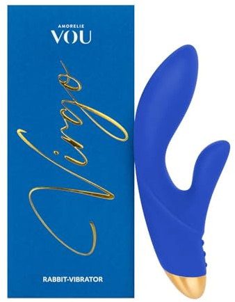 VOU by AMORELIE – Premium Rabbit Vibrator Virgo Klitoris und G-Punkt 2x7 Stufen Dual Motor