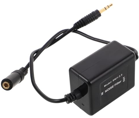 SMASOLO Filtro Rumore Auto Aux Isolatore Ground Loop Compatto e Durevole Soppressore Audio per Stereo Veicolare Migliora Audio e Chiamate Vivavoce