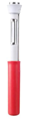 Vide-pomme 2 en 1 en acier inoxydable - Multifonction - Pour une variété de fruits - Rouge