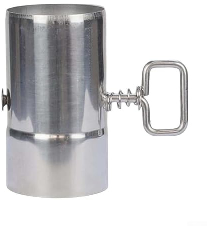 Stainless Steel Stove Pipe with Adjustable Damper, 150mm Chimney Flue Extension Tube for Wood Log Burning Stoves and Fireplaces