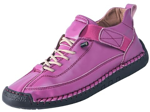 Vandringsskor herr vattentäta ventilerande läder, barfotaskor herr breda fötter sommar utomhusskor fashionabla vandringsskor halkfria fritidsskor bekväma promenadskor unisex traillöparskor, Het rosa