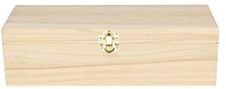 Artemio Scatola da tè in Legno con 4 custodie, Carta, Beige, 27 x 10.5 x 8 cm