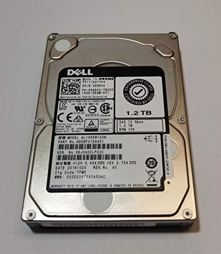 Toshiba - Disco rigido da 1,2 TB, 10K RPM, 2,5, 12 Gb/s, SAS, modello: AL14SEB120N DP/N: 89D42