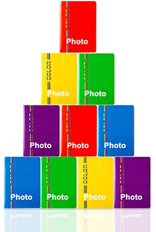 10 miniálbumes de 10 x 15 cm, en total 400 fotos, cubierta de cartón, New Edition. Fabricado en Italia (10, 10 x 15)