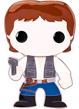 Funko Pop! Riesiger Anstecker mit Ständer 10 cm Star Wars Han Solo
