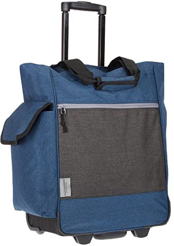 Alessandro Einkaufsroller Shoppingtrolley Einkaufstrolley (12894 Dark Blue), XL | Einkaufsroller Einkaufswagen Shopper Shoppingtrolly Trolly Damen Herren Saunatrolley Sauna Freizeit Outdoor Festivaltrolley