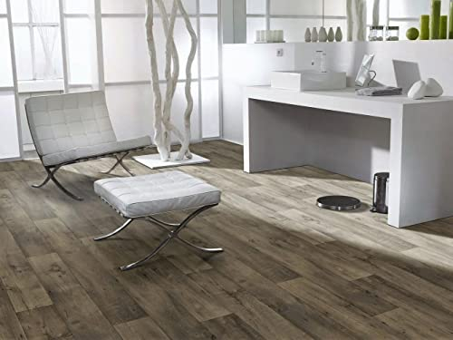 PVC Bodenbelag Vinylboden in ausdrucksvoller Holz Art, Zuschnitt (2m breit, 2m lang)