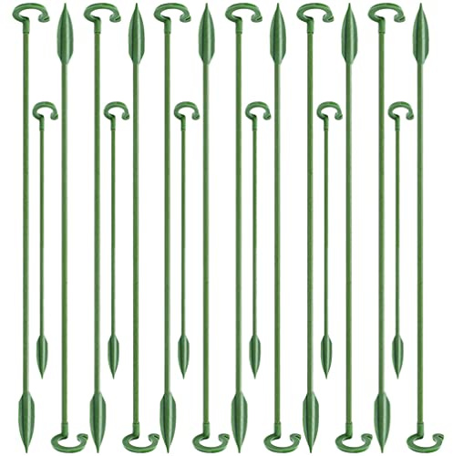 Yardwe 40 Stück Pflanzenstützpfähle Gartenorchideenstützstiel Blumenpflanzenstützstange Blumentopfpfähle für Hortensien Orchideen Gladiolen Rosenlilien